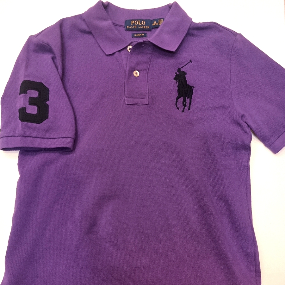 WORN 1X BOYS RALPH LAUREN POLO SHIRT SZ M 10-12